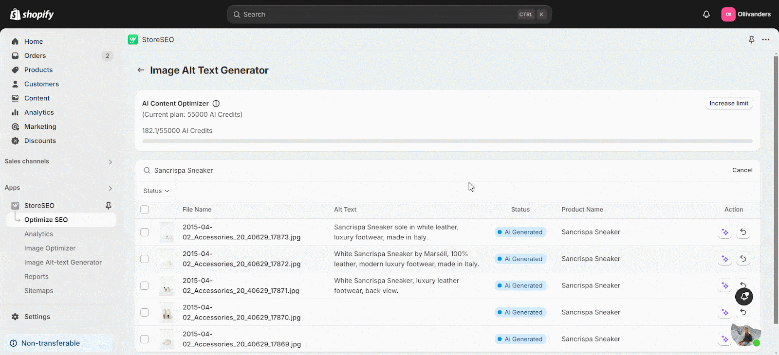 How To Generate And Add Image Alt Text With AI For Shopify Products Using StoreSEO? 8 Image Alt-text Generator